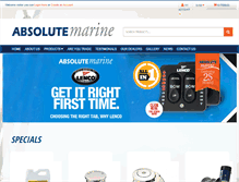 Tablet Screenshot of absolutemarine.co.nz